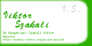 viktor szakali business card